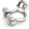 PETERSEN Rundschäkel geschweift mit Mutter u Splint C3 Pin 10mm, WLL800kg pgb08te