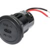 PRO CAR USB-C Einbau-Steckdose PD/QC, rund 12/24V 60W 3A 36mm SB-Pack qg02469