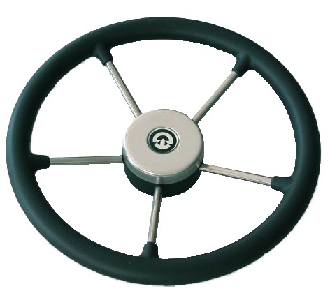 RIVIERA Steuerrad VR01 Edelstahl/Kunststoff 325mm schwarz RIVIERA Steuerrad VR01 Edelstahl/Kunststoff 325mm schwarz