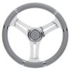 RIVIERA Steuerrad VS01 Edelstahl/PU 350mm grau ri72201