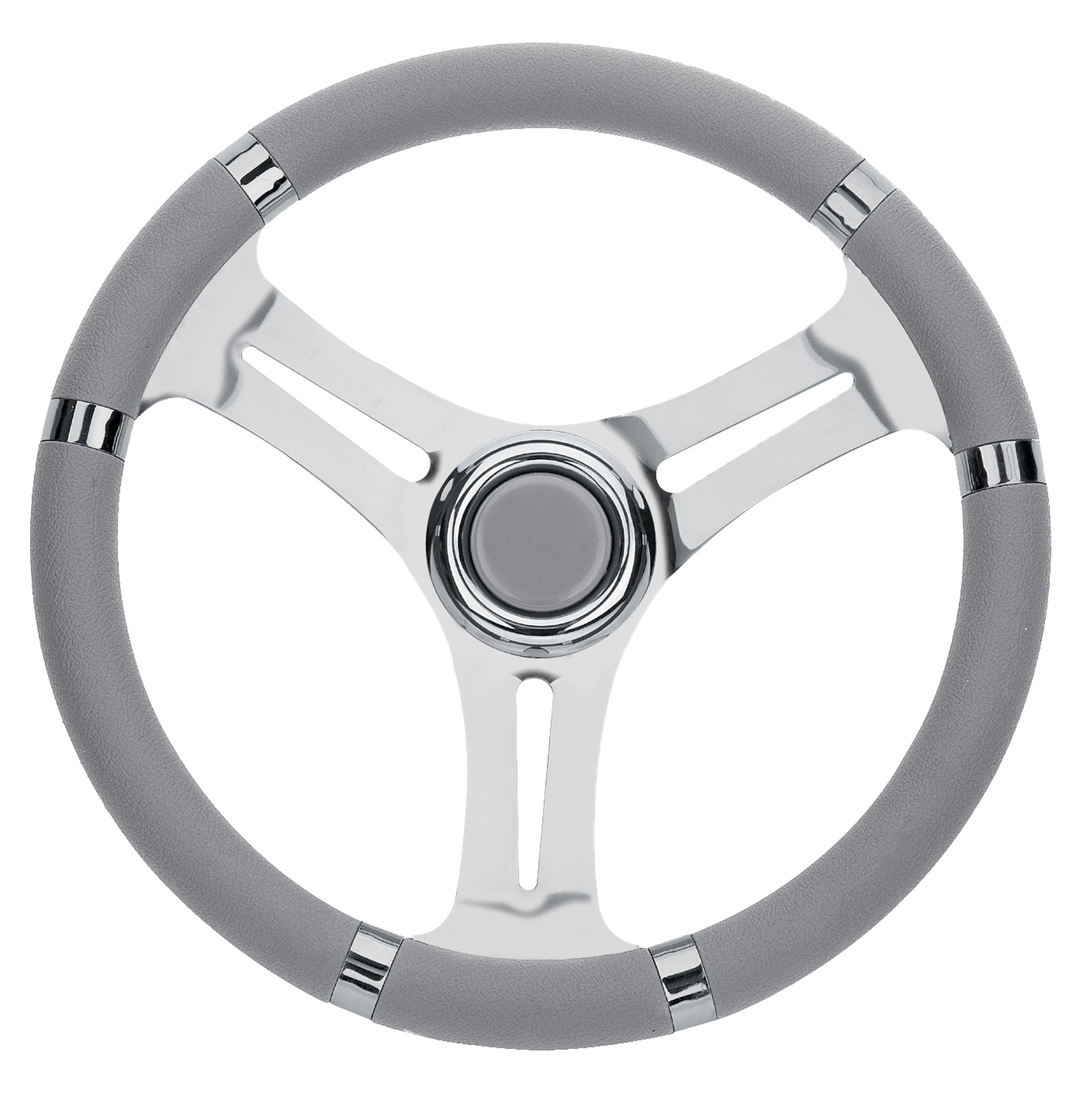 RIVIERA Steuerrad VS01 Edelstahl/PU 350mm grau RIVIERA Steuerrad VS01 Edelstahl/PU 350mm grau