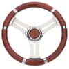 RIVIERA Steuerrad VS01 Edelstahl/Mahagoni 350mm ri72204