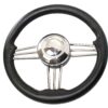 RIVIERA Steuerrad VS02 Edelstahl/PU 350mm schwarz ri72304