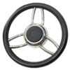 RIVIERA Steuerrad VS13 Edelstahl/PU 350mm schwarz ri84000