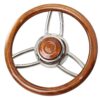 RIVIERA Steuerrad VS13 Edelstahl/Mahagoni 350mm ri84004