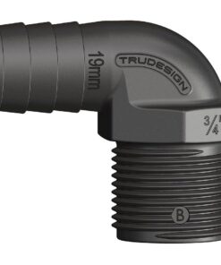 TRUDESIGN Schlauchtülle Kompakt Außeng. 90° 1/2' f. Schl. 13mm (1/2') SB