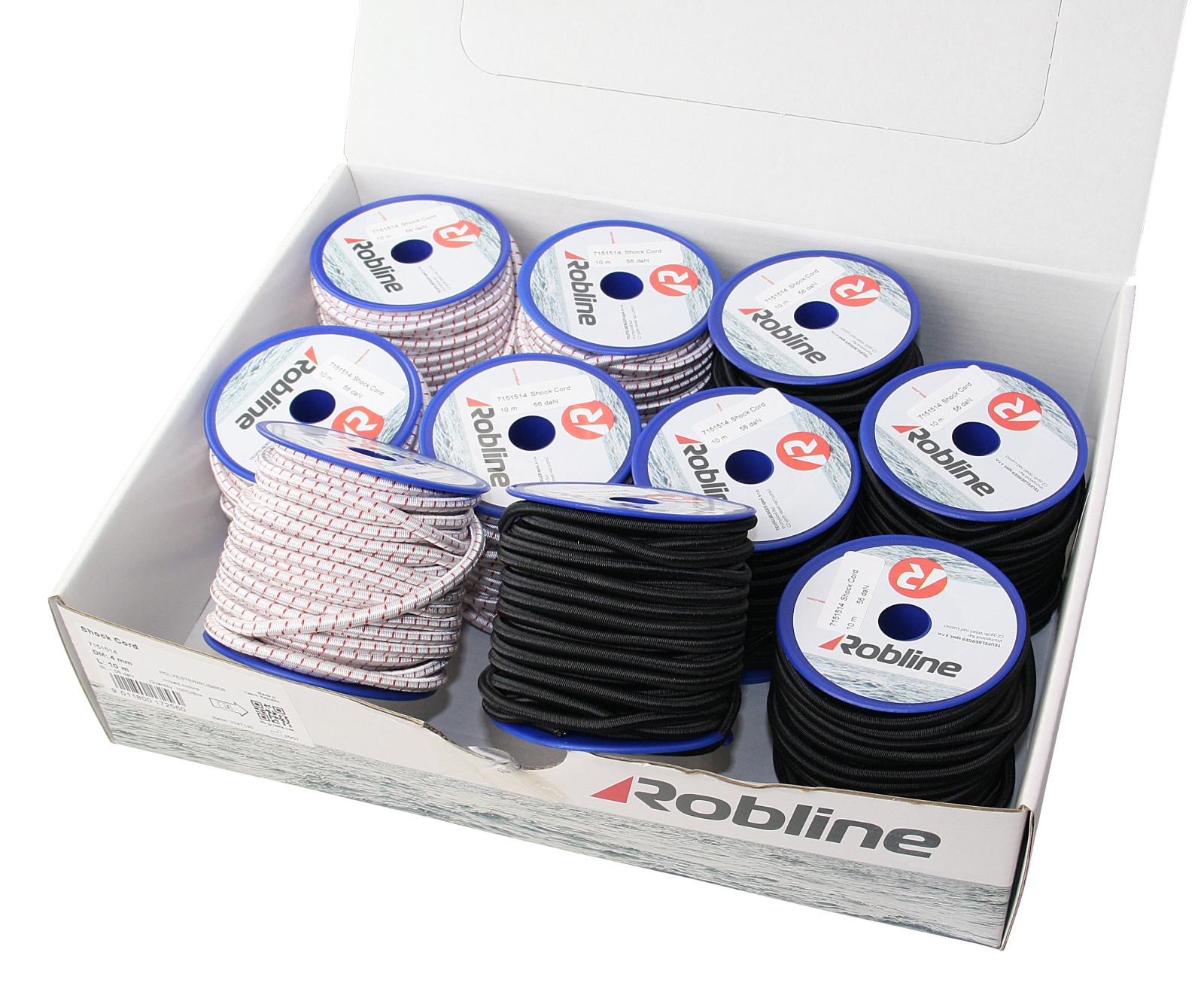 ROBLINE Gummileine, PES/NR, 3mm farbmix 15m, 10 St. ROBLINE Gummileine, PES/NR, 3mm farbmix 15m, 10 St.