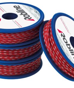 ROBLINE Leech Line, PES/Robtec, 1,7mm rot/silber, 10m