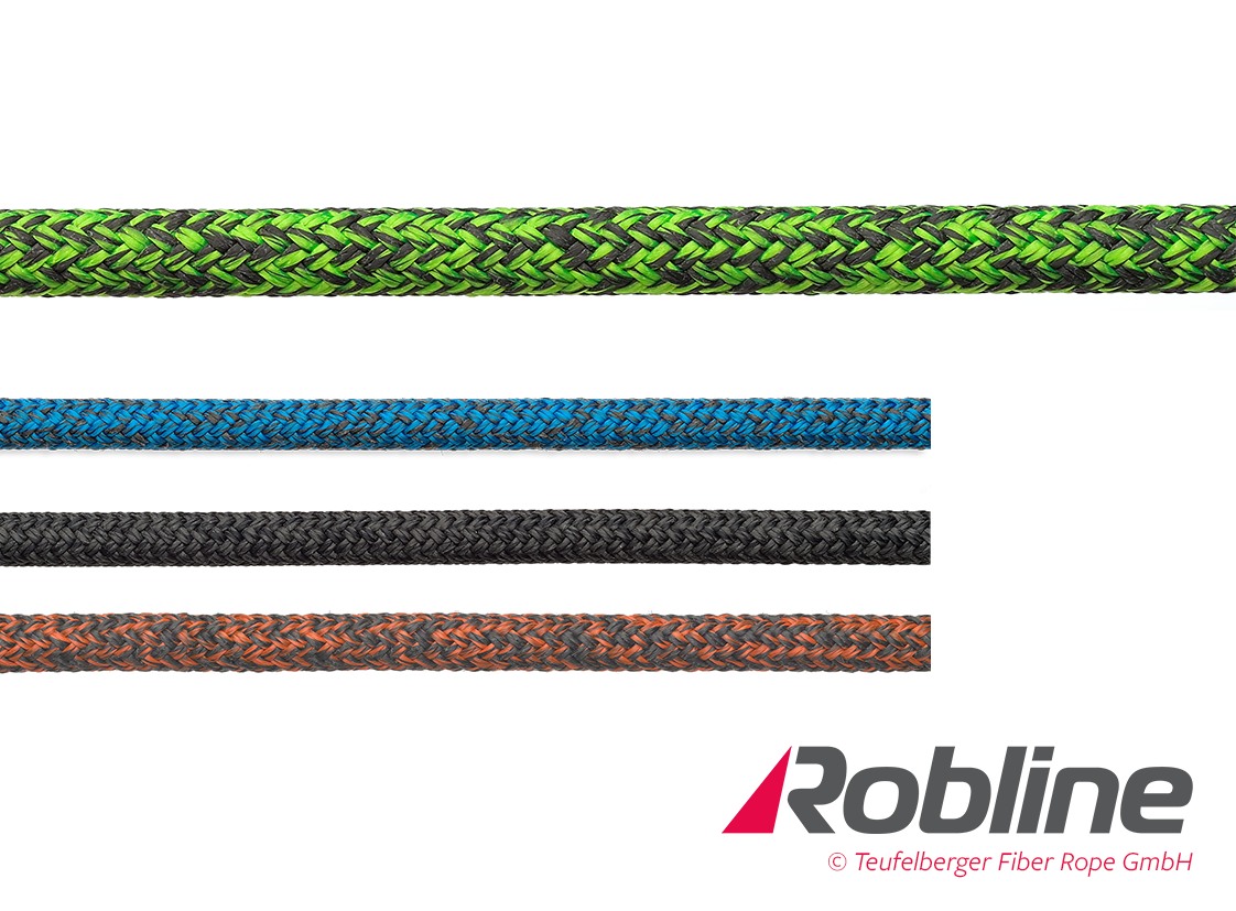 ROBLINE Admiral 10000, PES-Technora/Dyneema, 12mm blau/grau ROBLINE Admiral 10000, PES-Technora/Dyneema, 12mm blau/grau