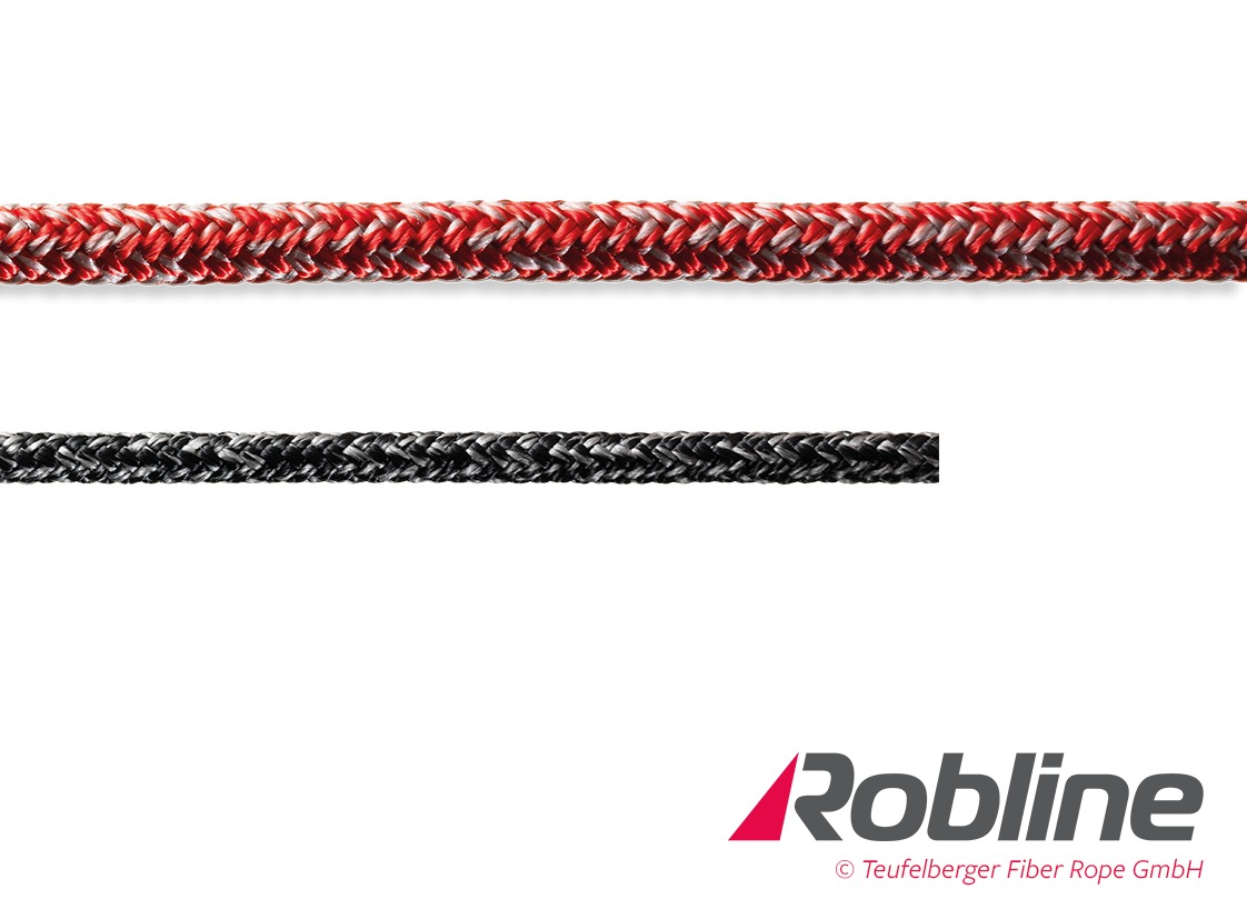 ROBLINE Dinghy Sheet, PES-PA/PES, 6mm rot/grau ROBLINE Dinghy Sheet, PES-PA/PES, 6mm rot/grau