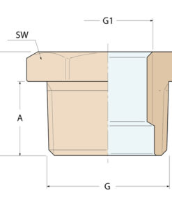 Guidi Reduzierhülse MF - G 3/4'' auf 1/2'' Guidi Reduzierhülse MF - G 3/4'' auf 1/2'' - Produktbild 2 - Artikel 0241.100208