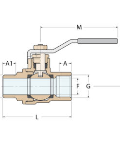 Guidi Kugelhahn MF - G 1'' Guidi Kugelhahn MF - G 1'' - Produktbild 2 - Artikel 1571.120006