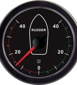 Vetus Ruderlagenanzeige, schwarz, 12/24 V schwarz