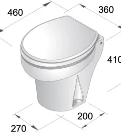 Vetus elektrische Bordtoilette 12V Vetus elektrische Bordtoilette 12V - Produktbild 3 - Artikel TMS12Q