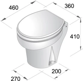 Vetus elektrische Bordtoilette 12V Vetus elektrische Bordtoilette 12V - Produktbild 3 - Artikel TMS12Q