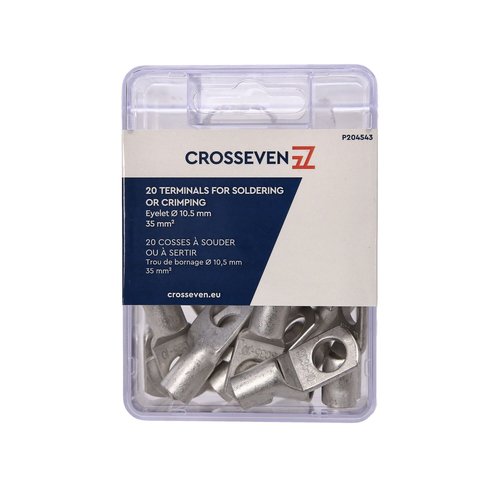 Crosseven Kupfer-Rohrkabelschuhe ø10,5 mm 5 mm - Produktbild 1 - Artikel P204543