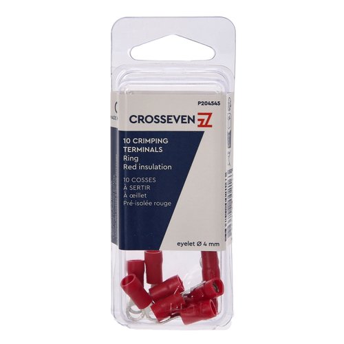 Crosseven Isolierte Ringkabelschuhe Rot ø4 mm Crosseven Isolierte Ringkabelschuhe Rot ø4 mm - Produktbild 2 - Artikel P204545
