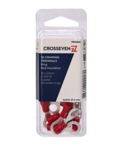 Crosseven Isolierte Ringkabelschuhe Rot ø6 mm Crosseven Isolierte Ringkabelschuhe Rot ø6 mm - Produktbild 2 - Artikel P204546