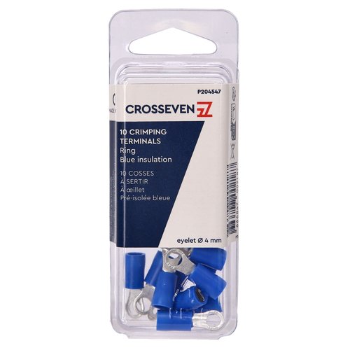 Crosseven Isolierte Ringkabelschuhe Blau ø4 mm Crosseven Isolierte Ringkabelschuhe Blau ø4 mm - Produktbild 2 - Artikel P204547