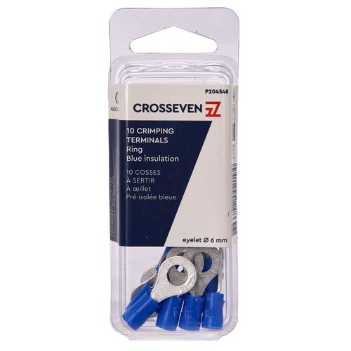 Crosseven Isolierte Ringkabelschuhe Blau ø6 mm Crosseven Isolierte Ringkabelschuhe Blau ø6 mm - Produktbild 2 - Artikel P204548