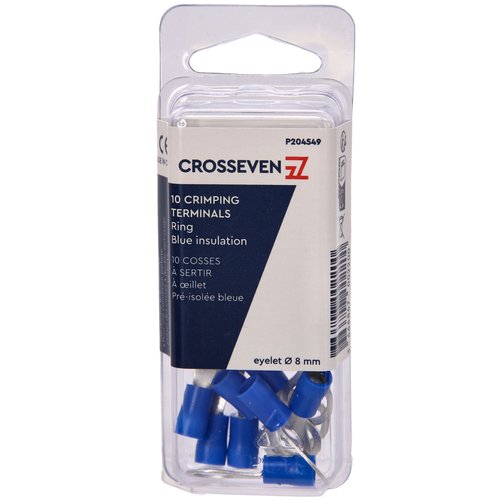 Crosseven Isolierte Ringkabelschuhe Blau ø10 mm Crosseven Isolierte Ringkabelschuhe Blau ø10 mm - Produktbild 2 - Artikel P204550