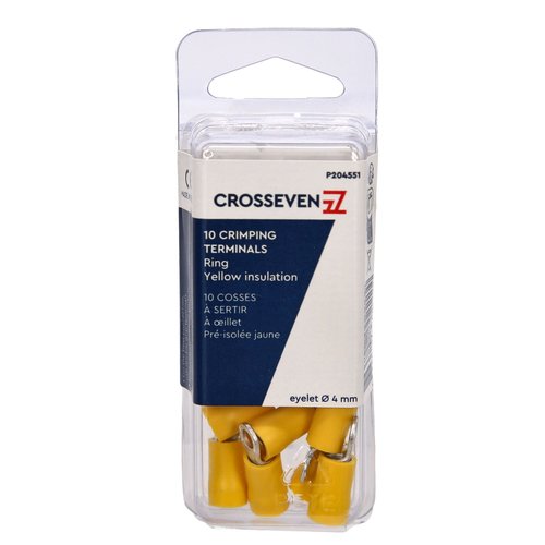 Crosseven Isolierte Ringkabelschuhe Gelb ø8 mm Crosseven Isolierte Ringkabelschuhe Gelb ø8 mm - Produktbild 2 - Artikel P204553