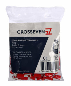 Crosseven Isolierte Ringkabelschuhe Rot ø4 mm Crosseven Isolierte Ringkabelschuhe Rot ø4 mm - Produktbild 2 - Artikel P204555