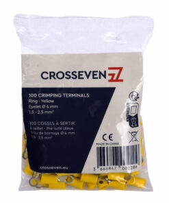 Crosseven Isolierte Ringkabelschuhe Gelb ø10 mm Crosseven Isolierte Ringkabelschuhe Gelb ø10 mm - Produktbild 2 - Artikel P204564