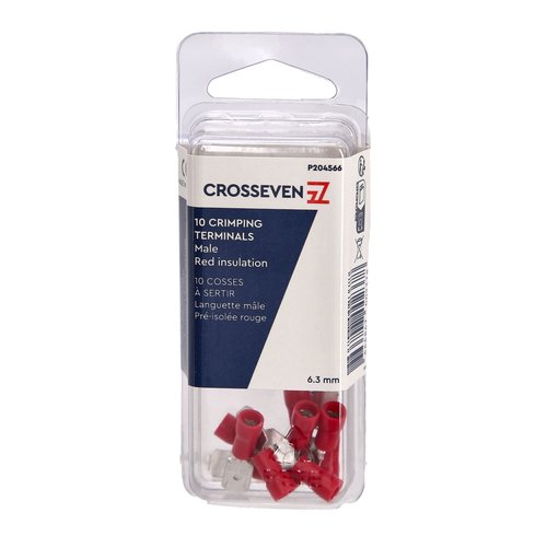Crosseven Isolierte Flachstecker Rot 2,8 mm 8 mm - Produktbild 1 - Artikel P204565