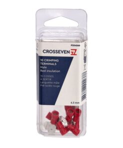 Crosseven Isolierter Flachstecker Rot 6,3 mm 3 mm - Produktbild 1 - Artikel P204566