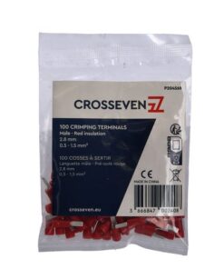 Crosseven Isolierter Flachstecker Rot 2,8 mm 8 mm - Produktbild 1 - Artikel P204569