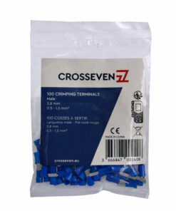 Crosseven Isolierter Flachstecker Blau 6,3 mm 3 mm - Produktbild 1 - Artikel P204571