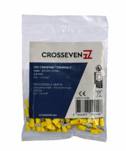 Crosseven Isolierter Flachstecker Gelb 6,3 mm 3 mm - Produktbild 1 - Artikel P204572