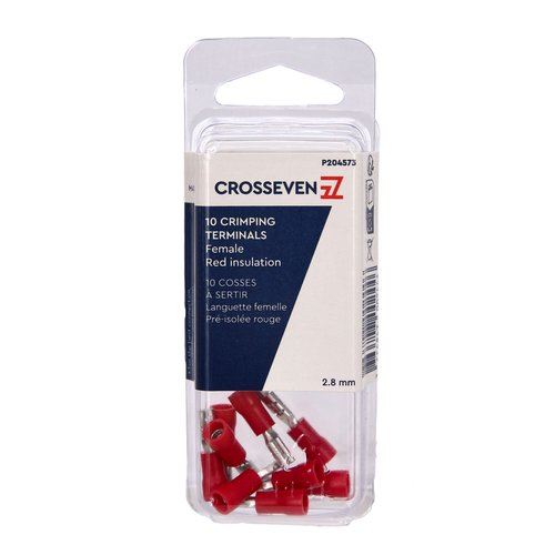 Crosseven Isolierte Flachsteckerhülse Rot 2,8 mm 8 mm - Produktbild 1 - Artikel P204573