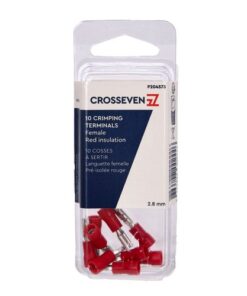 Crosseven Isolierte Flachsteckerhülse Rot 6,3 mm 3 mm - Produktbild 1 - Artikel P204574