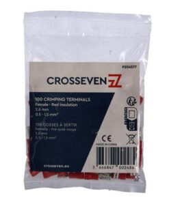 Crosseven Isolierte Flachsteckerhülse Rot 6,3 mm 3 mm - Produktbild 1 - Artikel P204578
