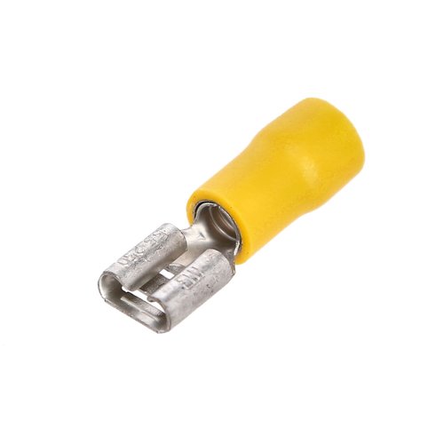Crosseven Isolierte Flachsteckerhülse Gelb 6,3 mm Crosseven Isolierte Flachsteckerhülse Gelb 6