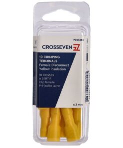 Crosseven Vollisolierte Flachsteckerhülse, Gelb Gelb - Produktbild 1 - Artikel P204583