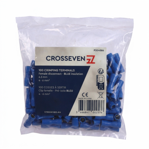 Crosseven Vollisolierte Flachsteckerhülse, Blau Blau - Produktbild 1 - Artikel P204585