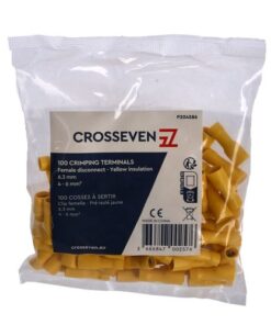 Crosseven Vollisolierte Flachsteckerhülse, Gelb Gelb - Produktbild 1 - Artikel P204586