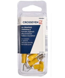 Crosseven Isolierte Flachsteckadapter,Gelb,4-6 mm² Gelb