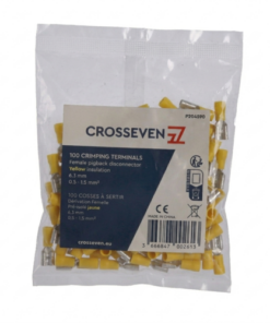 Crosseven Isolierte Flachsteckadapter,Gelb,4-6 mm² Gelb