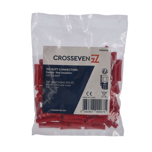 Crosseven Isolierte Stoßverbinder Rot, 0,5-1,5 mm² 5-1