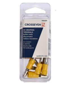 Crosseven Isolierte Rundstecker,Gelb,4-6 mm² Gelb