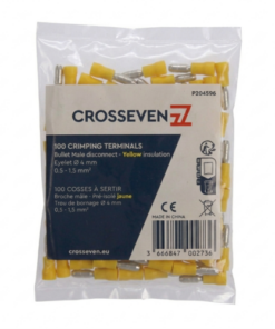 Crosseven Isolierte Rundstecker,Gelb, 4-6 mm² Gelb