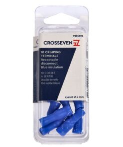 Crosseven Isolierte Rundstecker,Blau,1,5-2,5 mm² Blau