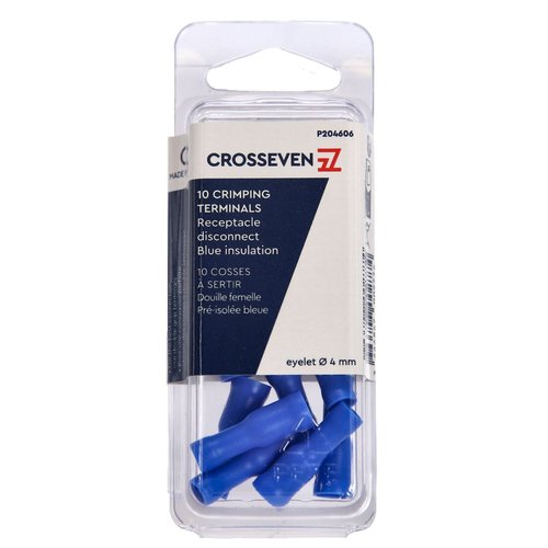 Crosseven Isolierte Rundstecker,Blau,1,5-2,5 mm² Blau