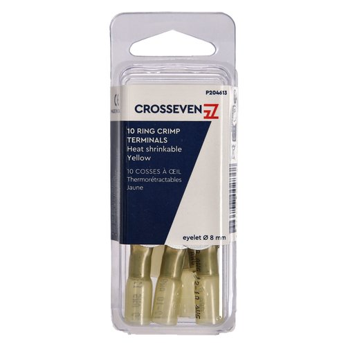 Crosseven Isolierter Ringkabelschuh, Gelb ø8 mm Gelb ø8 mm - Produktbild 1 - Artikel P204613