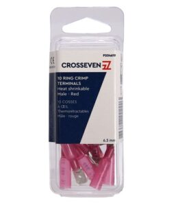 Crosseven Isolierte Flachstecker,Rot, 0,5-1,5 mm² Rot
