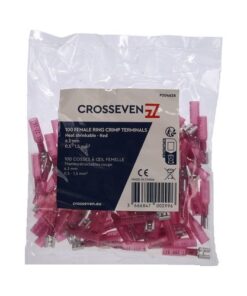Crosseven Vollisolierte Flachsteckerhülse,Rot Rot - Produktbild 1 - Artikel P204628